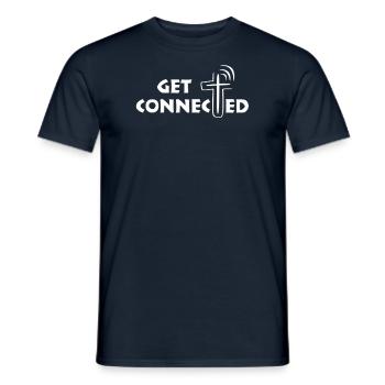 DLM GET CONNECTED W1U - Men's T-Shirt - navy - Front - AI Model Male 178 light (178cm)