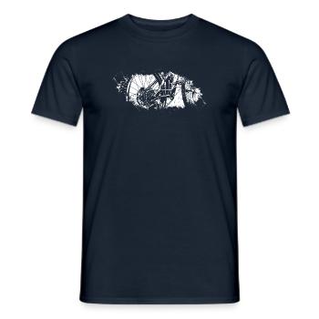 Engrenages en mouvement - T-shirt homme - marine - Devant - AI Model Male 178 light (178cm)