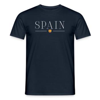Spain Passion T-Shirt - Men's T-Shirt - navy - Front - AI Model Male 178 light (178cm)