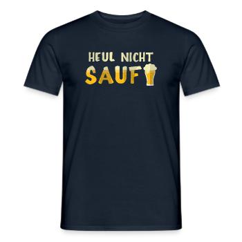 Amateurs de bière Dicton de bière Buveurs de bière Alcool - T-shirt homme - marine - Devant - AI Model Male 178 light (178cm)