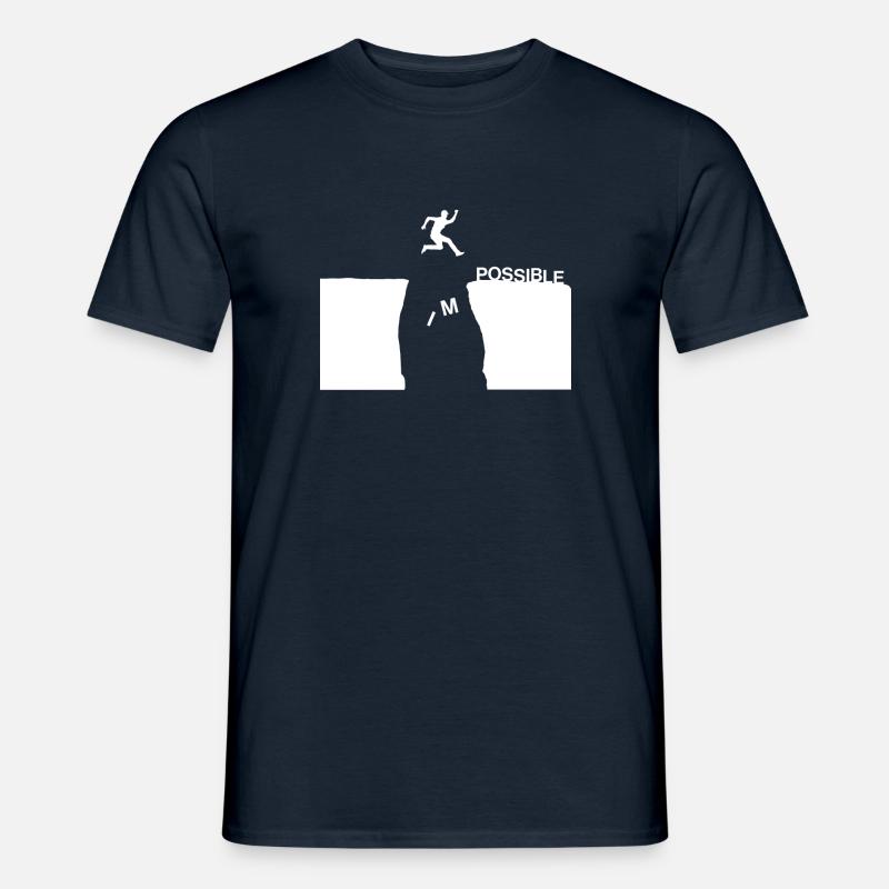 impossible possible do it - Men’s T-shirt - navy