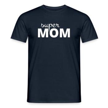 Super mom - Men's T-Shirt - navy - Front - AI Model Male 178 light (178cm)