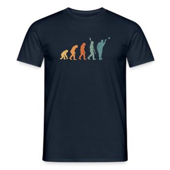 Pétanque Evolution Retro - T-shirt homme - marine - Devant - AI Model Male 178 light (178cm)