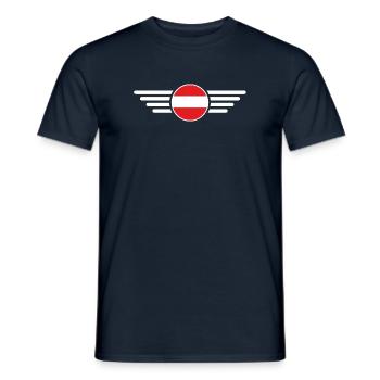Österreich Stil T-Shirt - Männer T-Shirt - Navy - Vorne - AI Model Male 178 light (178cm)