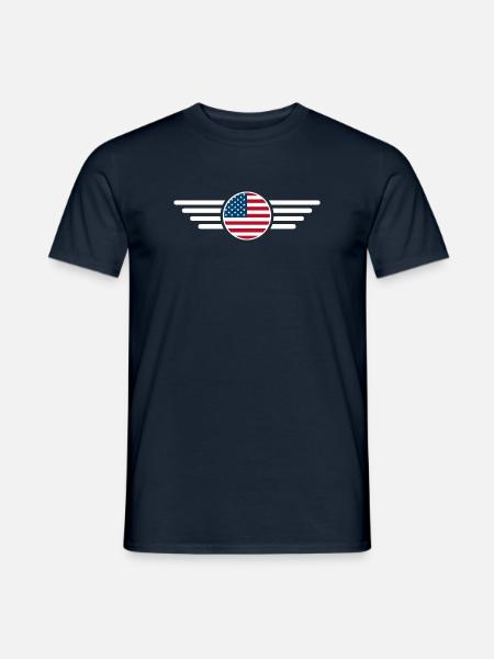 USA Freedom Spirit T-Shirt - Men's T-Shirt - navy