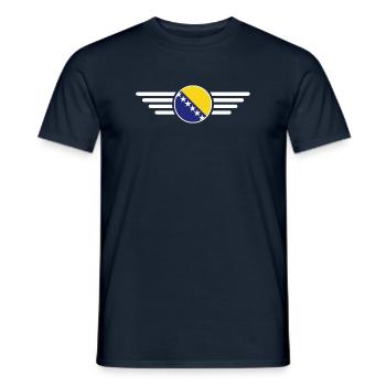 T-shirt design de style bosniaque - T-shirt homme - marine - Devant - AI Model Male 178 light (178cm)