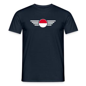 Monaco Stil Design T-Shirt - Männer T-Shirt - Navy - Vorne - AI Model Male 178 light (178cm)