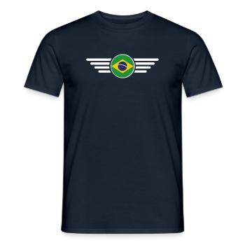 Brasilien Stil Design T-Shirt - Männer T-Shirt - Navy - Vorne - AI Model Male 178 light (178cm)