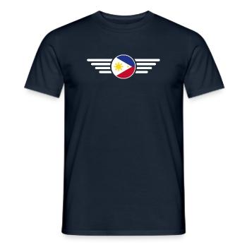 T-shirt de conception de style philippin - T-shirt homme - marine - Devant - AI Model Male 178 light (178cm)