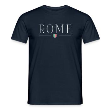 Rome, Italy Style Design T-Shirt - Men's T-Shirt - navy - Front - AI Model Male 178 light (178cm)