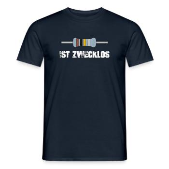 Widerstand ist zwecklos - Männer T-Shirt - Navy - Vorne - AI Model Male 178 light (178cm)