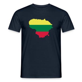 Lithuania - Men's T-Shirt - navy - Front - AI Model Male 178 light (178cm)