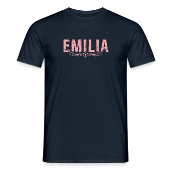 EMILIA embellished - Men's T-Shirt - navy - Front - AI Model Male 178 light (178cm)