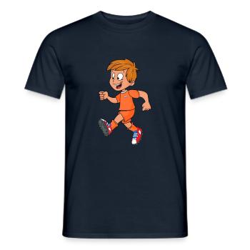 Footballeur Equipe nationale Hollande Oranje - T-shirt homme - marine - Devant - AI Model Male 178 light (178cm)