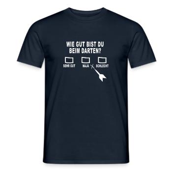 Gut beim Dart spielen? - Männer T-Shirt - Navy - Vorne - AI Model Male 178 light (178cm)