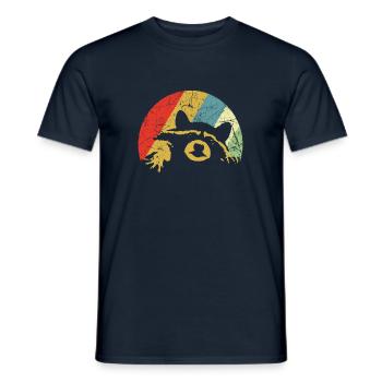 Le raton laveur - T-shirt homme - marine - Devant - AI Model Male 178 light (178cm)