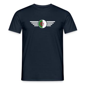 I Love Algeria, Elegance Style Design T-Shirt - Men's T-Shirt - navy - Front - AI Model Male 178 light (178cm)