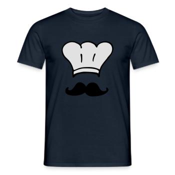 cook chef - Men's T-Shirt - navy - Front - AI Model Male 178 light (178cm)