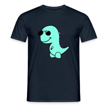 cool dino - Männer T-Shirt - Navy - Vorne - AI Model Male 178 light (178cm)