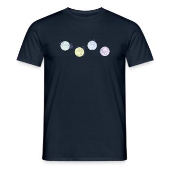 Accessoires de sport de fitness - couleur - T-shirt homme - marine - Devant - AI Model Male 178 light (178cm)