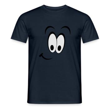 SMILEY - Männer T-Shirt - Navy - Vorne - AI Model Male 178 light (178cm)