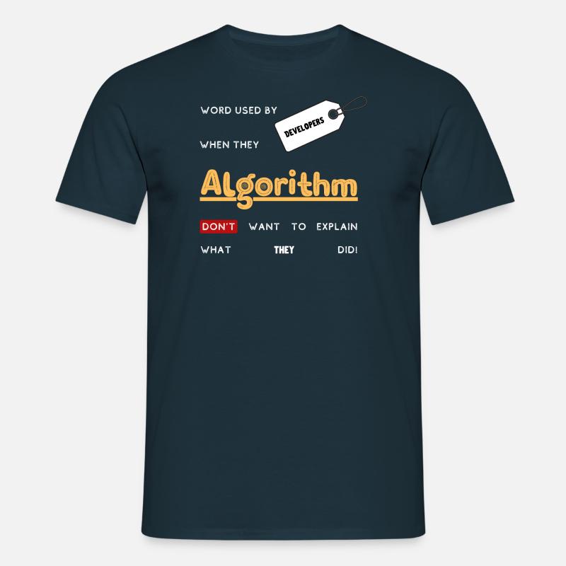 Algorithm - Men's T-Shirt - navy