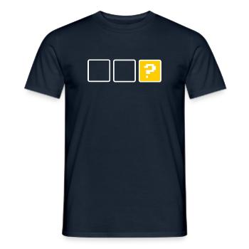 empty box - Men's T-Shirt - navy - Front - AI Model Male 178 light (178cm)