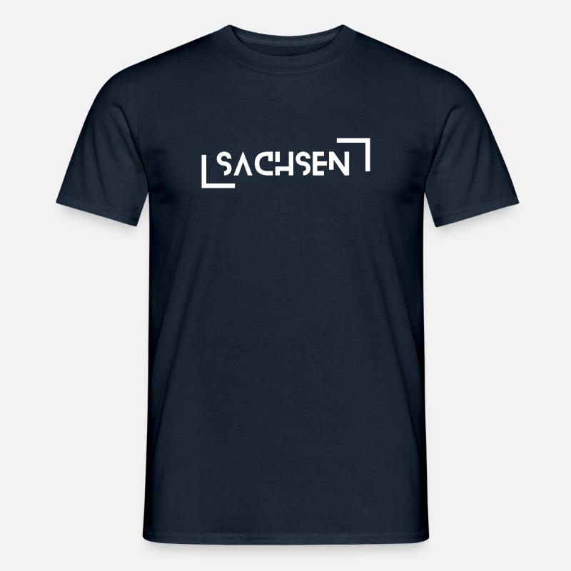 Sachsen - Männer T-Shirt - Navy