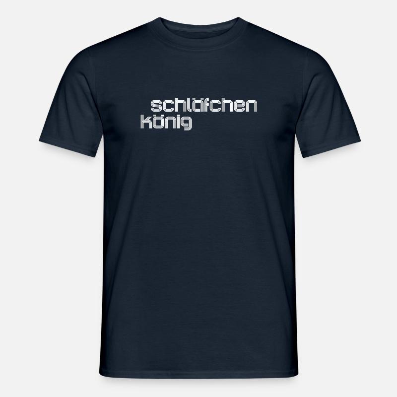 Schläfchen-König - Männer T-Shirt - Navy