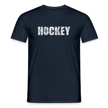 Hockey Eishockey - Men's T-Shirt - navy - Front - AI Model Male 178 light (178cm)