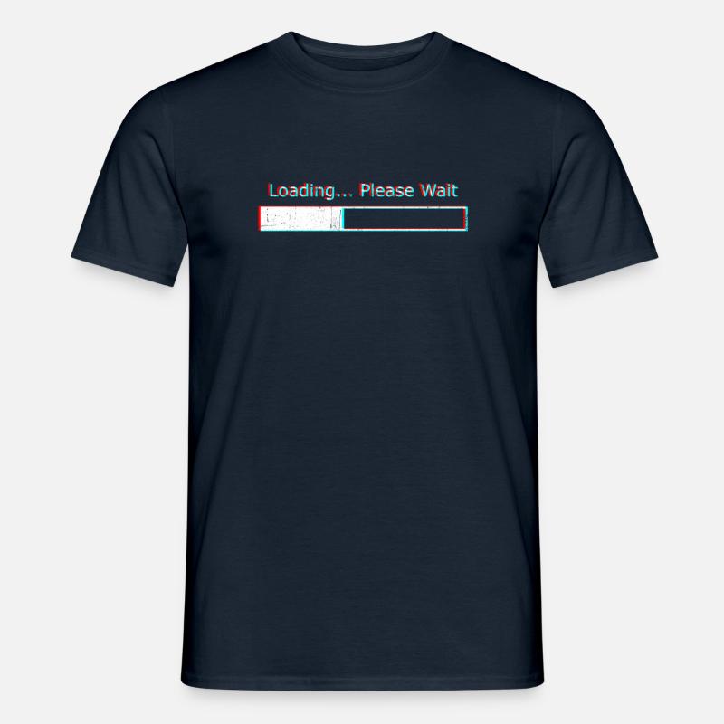 Laden Bitte warten - Männer T-Shirt - Navy
