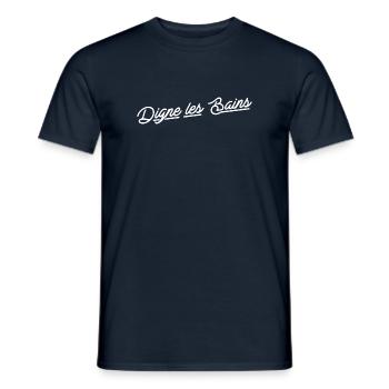 Digne les bains - T-shirt homme - marine - Devant - AI Model Male 178 light (178cm)