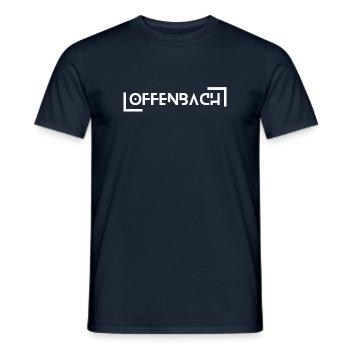 Offenbach - Männer T-Shirt - Navy - Vorne - AI Model Male 178 light (178cm)