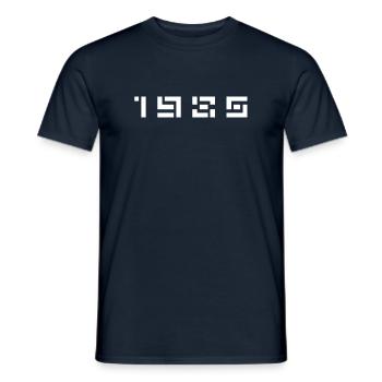 Geburtsjahr Geburtstag Born In - Made in 1985 - Männer T-Shirt - Navy - Vorne - AI Model Male 178 light (178cm)