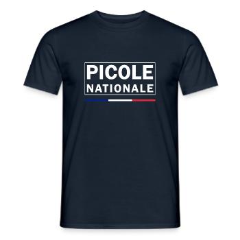 Picole Nationale - T-shirt homme - marine - Devant - AI Model Male 178 light (178cm)