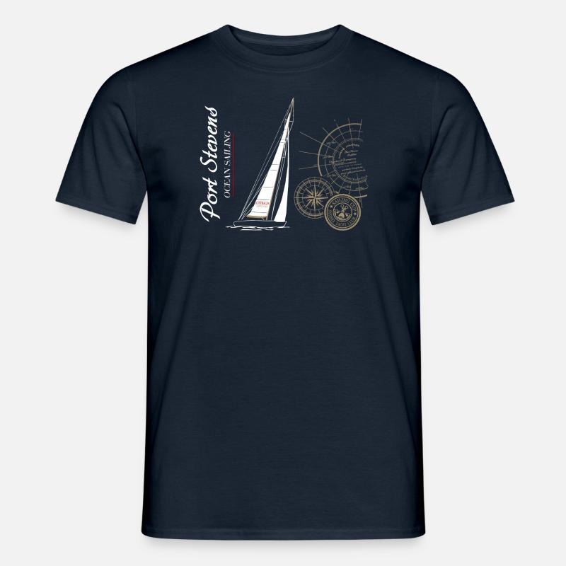 Segelboot - Männer T-Shirt - Navy