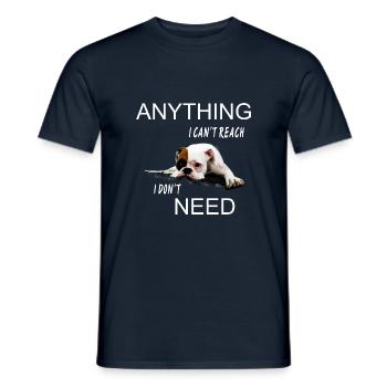 Anything I Can t Reach - Men's T-Shirt - navy - Front - AI Model Male 178 light (178cm)