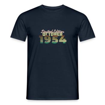 Édition limitée 70e anniversaire (SCR) 10/1954 - T-shirt homme - marine - Devant - AI Model Male 178 light (178cm)