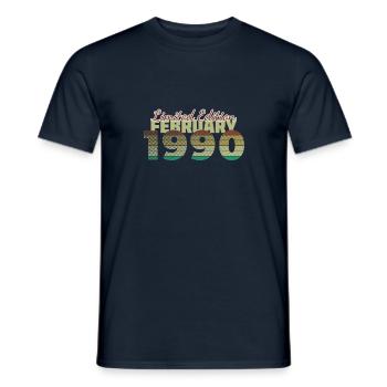 35e anniversaire Édition limitée (SCR) 02/1990 - T-shirt homme - marine - Devant - AI Model Male 178 light (178cm)
