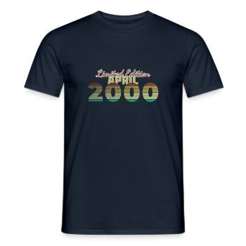 25e anniversaire Édition Limitée (SCR) 04/2000 - T-shirt homme - marine - Devant - AI Model Male 178 light (178cm)