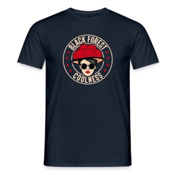 Black Forest Bollenhut coolness gift - Men's T-Shirt - navy - Front - AI Model Male 178 light (178cm)