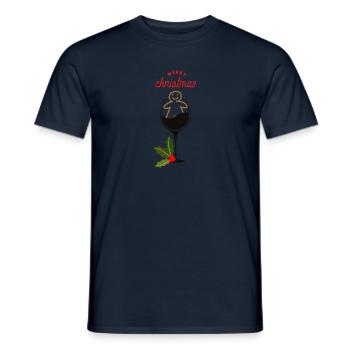 Weihnachten - Männer T-Shirt - Navy - Vorne - AI Model Male 178 light (178cm)