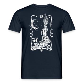Rapunzel Fairy Tale - Men's T-Shirt - navy - Front - AI Model Male 178 light (178cm)