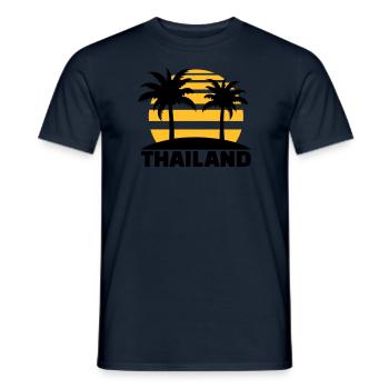 Thailand - T-shirt homme - marine - Devant - AI Model Male 178 light (178cm)