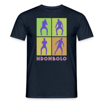 Ndombolo - Männer T-Shirt - Navy - Vorne - AI Model Male 178 light (178cm)