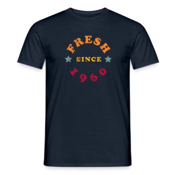 1960 Birthday - Men's T-Shirt - navy - Front - AI Model Male 178 light (178cm)