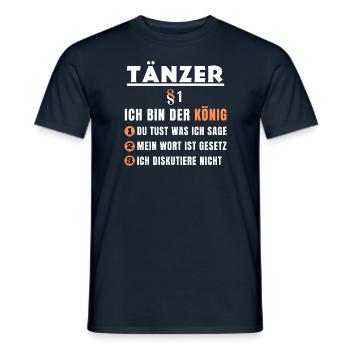 Cadeau de danseur - je suis le roi - T-shirt homme - marine - Devant - AI Model Male 178 light (178cm)