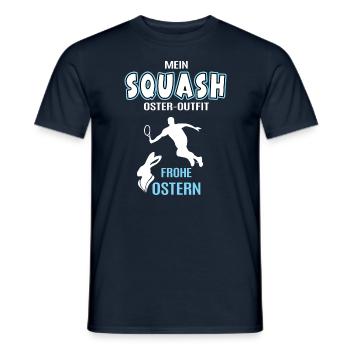 Squash Oster Outfit Ostergeschenk Squasher Spieler - Männer T-Shirt - Navy - Vorne - AI Model Male 178 light (178cm)