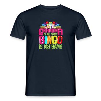 Grand-mère est mon nom Bingo est mon jeu Drôle Bingo - T-shirt homme - marine - Devant - AI Model Male 178 light (178cm)