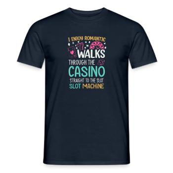 Funny Casino Slot Machine Gambling - Männer T-Shirt - Navy - Vorne - AI Model Male 178 light (178cm)